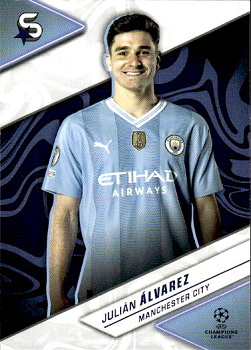 Julian Alvarez Manchester City Topps UEFA Club Competitions Superstars 2023/24 #91