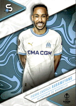 Pierre-Emerick Aubameyang Olympique Marseille Topps UEFA Club Competitions Superstars 2023/24 #109