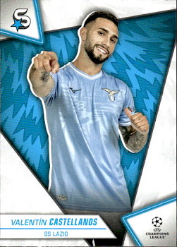 Valentin Castellanos Lazio Roma Topps UEFA Club Competitions Superstars 2023/24 #155