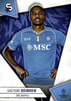 Victor Osimhen SSC Napoli Topps UEFA Club Competitions Superstars 2023/24 #160