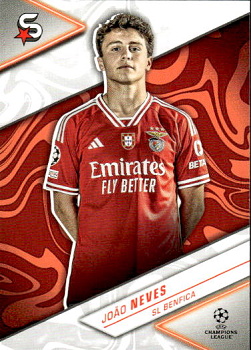 Joao Neves SL Benfica Topps UEFA Club Competitions Superstars 2023/24 #178