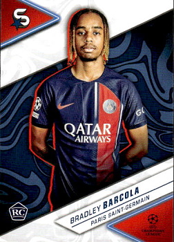 Bradley Barcola Paris Saint-Germain Topps UEFA Club Competitions Superstars 2023/24 #180