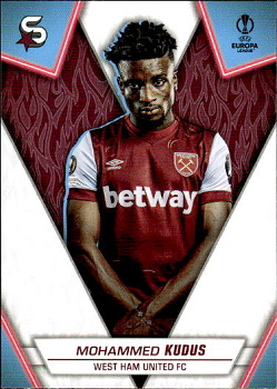 Mohammed Kudus West Ham United Topps UEFA Club Competitions Superstars 2023/24 #188