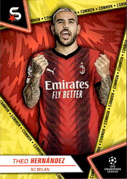 Theo Hernandez A.C. Milan Topps UEFA Club Competitions Superstars 2023/24 Common #2