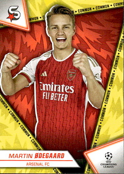 Martin Odegaard Arsenal Topps UEFA Club Competitions Superstars 2023/24 Common #11