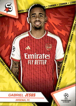 Gabriel Jesus Arsenal Topps UEFA Club Competitions Superstars 2023/24 Common #14