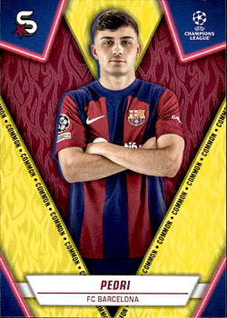 Pedri FC Barcelona Topps UEFA Club Competitions Superstars 2023/24 Common #44