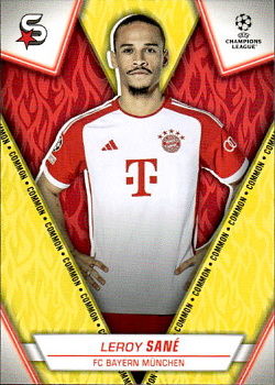 Leroy Sane Bayern Munchen Topps UEFA Club Competitions Superstars 2023/24 Common #58