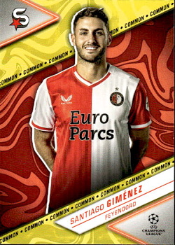 Santiago Gimenez Feyenoord Topps UEFA Club Competitions Superstars 2023/24 Common #78