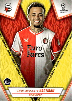 Quilindschy Hartman Feyenoord Topps UEFA Club Competitions Superstars 2023/24 Common #79