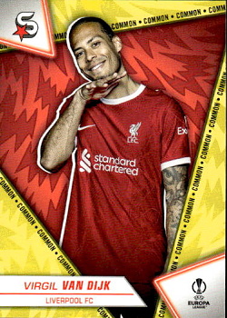 Virgil van Dijk Liverpool Topps UEFA Club Competitions Superstars 2023/24 Common #83