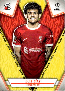 Luis Diaz Liverpool Topps UEFA Club Competitions Superstars 2023/24 Common #85