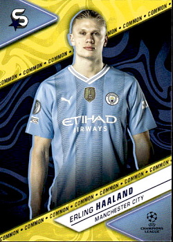 Erling Haaland Manchester City Topps UEFA Club Competitions Superstars 2023/24 Common #87