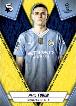 Phil Foden Manchester City Topps UEFA Club Competitions Superstars 2023/24 Common #89