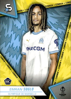 Emran Soglo Olympique Marseille Topps UEFA Club Competitions Superstars 2023/24 Common #110