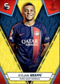 Kylian Mbappe Paris Saint-Germain Topps UEFA Club Competitions Superstars 2023/24 Common #111