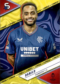Danilo Glasgow Rangers Topps UEFA Club Competitions Superstars 2023/24 Common #124