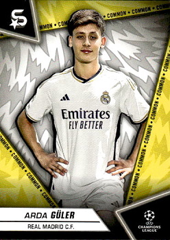 Arda Guler Real Madrid Topps UEFA Club Competitions Superstars 2023/24 Common #140