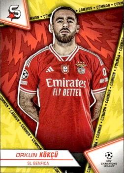 Orkun Kokcu SL Benfica Topps UEFA Club Competitions Superstars 2023/24 Common #149