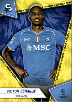 Victor Osimhen SSC Napoli Topps UEFA Club Competitions Superstars 2023/24 Common #160