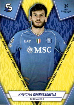 Khvicha Kvaratskhelia SSC Napoli Topps UEFA Club Competitions Superstars 2023/24 Common #161