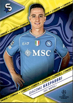 Giacomo Raspadori SSC Napoli Topps UEFA Club Competitions Superstars 2023/24 Common #162