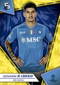 Giovanni Di Lorenzo SSC Napoli Topps UEFA Club Competitions Superstars 2023/24 Common #167