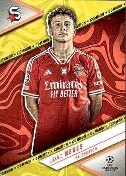 Joao Neves SL Benfica Topps UEFA Club Competitions Superstars 2023/24 Common #178