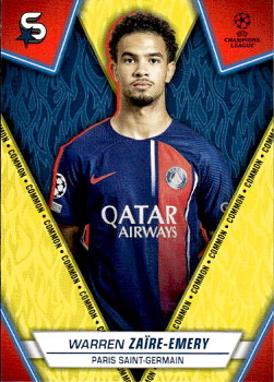 Warren Zaire-Emery Paris Saint-Germain Topps UEFA Club Competitions Superstars 2023/24 Common #183