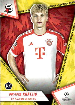 Frans Kratzig Bayern Munchen Topps UEFA Club Competitions Superstars 2023/24 Common #185