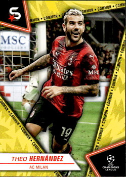 Theo Hernandez A.C. Milan Topps UEFA Club Competitions Superstars 2023/24 Common Image Variation #2