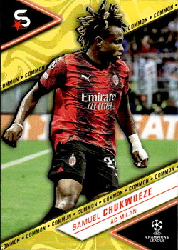 Samuel Chukwueze A.C. Milan Topps UEFA Club Competitions Superstars 2023/24 Common Image Variation #6