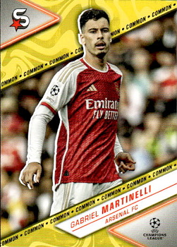Gabriel Martinelli Arsenal Topps UEFA Club Competitions Superstars 2023/24 Common Image Variation #9