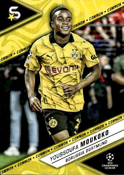 Youssoufa Moukoko Borussia Dortmund Topps UEFA Club Competitions Superstars 2023/24 Common Image Variation #24