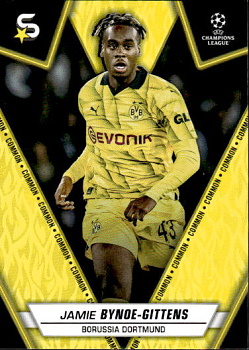 Jamie Bynoe-Gittens Borussia Dortmund Topps UEFA Club Competitions Superstars 2023/24 Common Image Variation #26