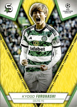 Kyogo Furuhashi Celtic Glasgow Topps UEFA Club Competitions Superstars 2023/24 Common Image Variation #39