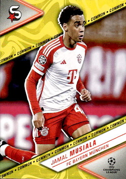 Jamal Musiala Bayern Munchen Topps UEFA Club Competitions Superstars 2023/24 Common Image Variation #54