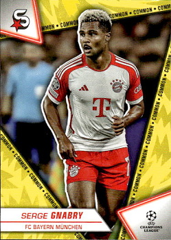 Serge Gnabry Bayern Munchen Topps UEFA Club Competitions Superstars 2023/24 Common Image Variation #56