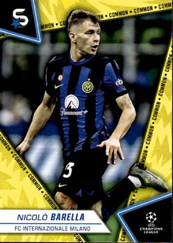 Nicolo Barella Internazionale Milano Topps UEFA Club Competitions Superstars 2023/24 Common Image Variation #61
