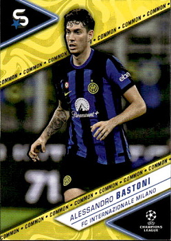 Alessandro Bastoni Internazionale Milano Topps UEFA Club Competitions Superstars 2023/24 Common Image Variation #64