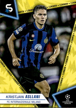 Kristjan Asllani Internazionale Milano Topps UEFA Club Competitions Superstars 2023/24 Common Image Variation #65