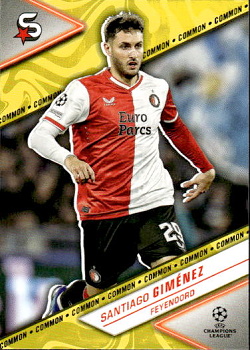 Santiago Gimenez Feyenoord Topps UEFA Club Competitions Superstars 2023/24 Common Image Variation #78