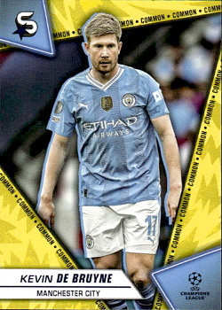 Kevin De Bruyne Manchester City Topps UEFA Club Competitions Superstars 2023/24 Common Image Variation #88