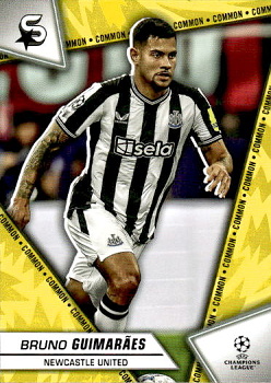 Bruno Guimaraes Newcastle United Topps UEFA Club Competitions Superstars 2023/24 Common Image Variation #106