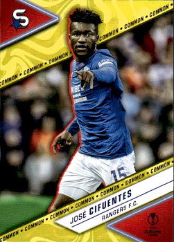 Jose Cifuentes Glasgow Rangers Topps UEFA Club Competitions Superstars 2023/24 Common Image Variation #127