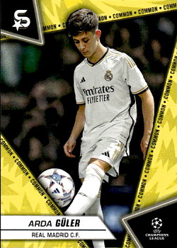 Arda Guler Real Madrid Topps UEFA Club Competitions Superstars 2023/24 Common Image Variation #140