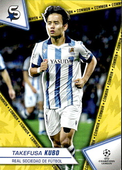 Takefusa Kubo Real Sociedad Topps UEFA Club Competitions Superstars 2023/24 Common Image Variation #142