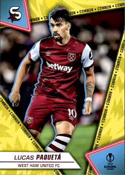 Lucas Paqueta West Ham United Topps UEFA Club Competitions Superstars 2023/24 Common Image Variation #158