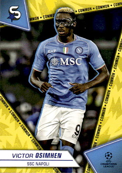 Victor Osimhen SSC Napoli Topps UEFA Club Competitions Superstars 2023/24 Common Image Variation #160