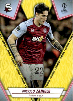 Nicolo Zaniolo Aston Villa Topps UEFA Club Competitions Superstars 2023/24 Common Image Variation #170